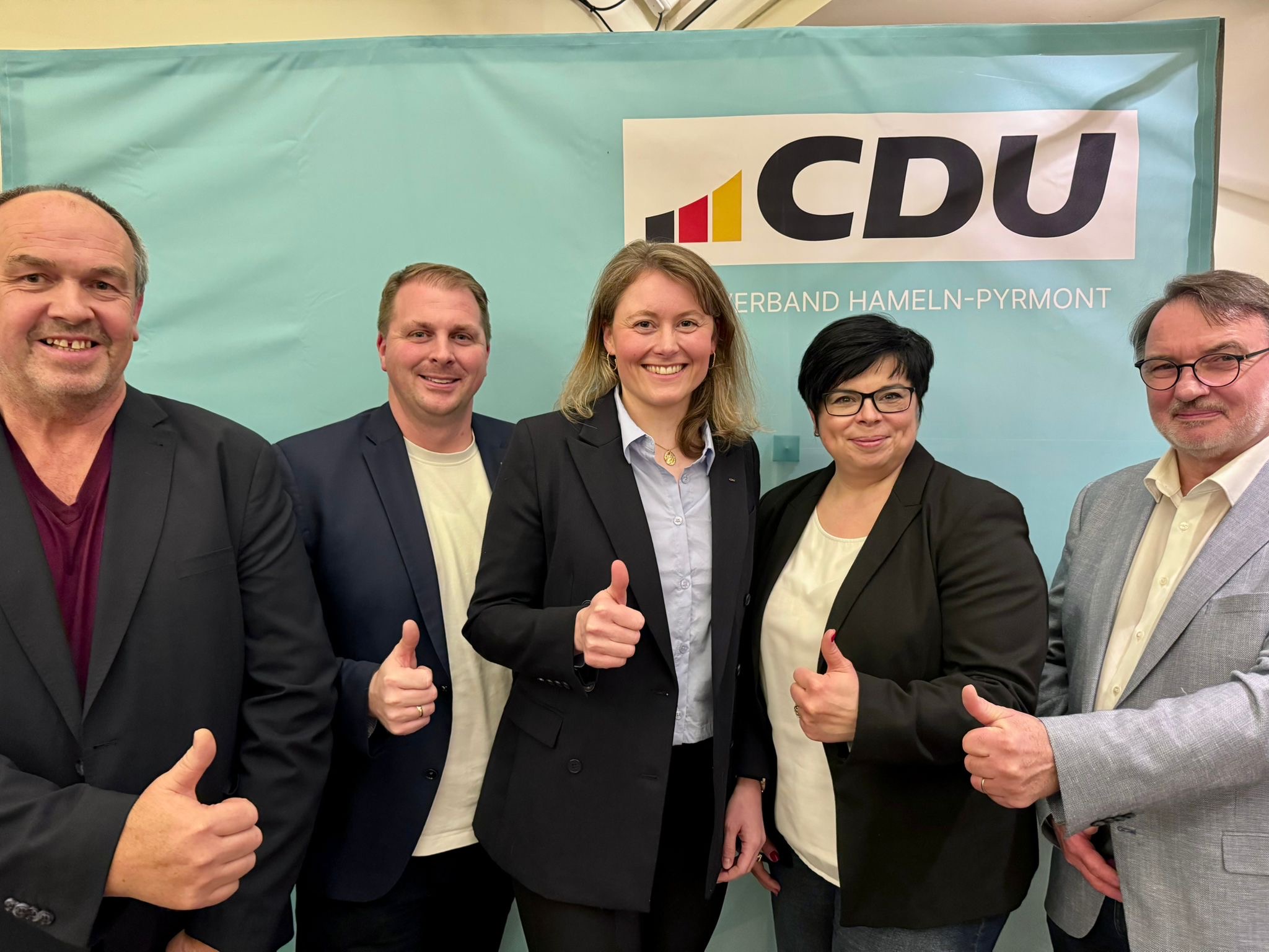 Kreisvorstand Hameln-Pyrmont mit Kandidatin Elisabeth Meyer 